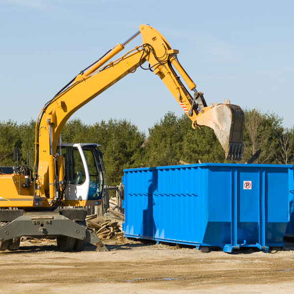 how does a residential dumpster rental service work in Birchdale